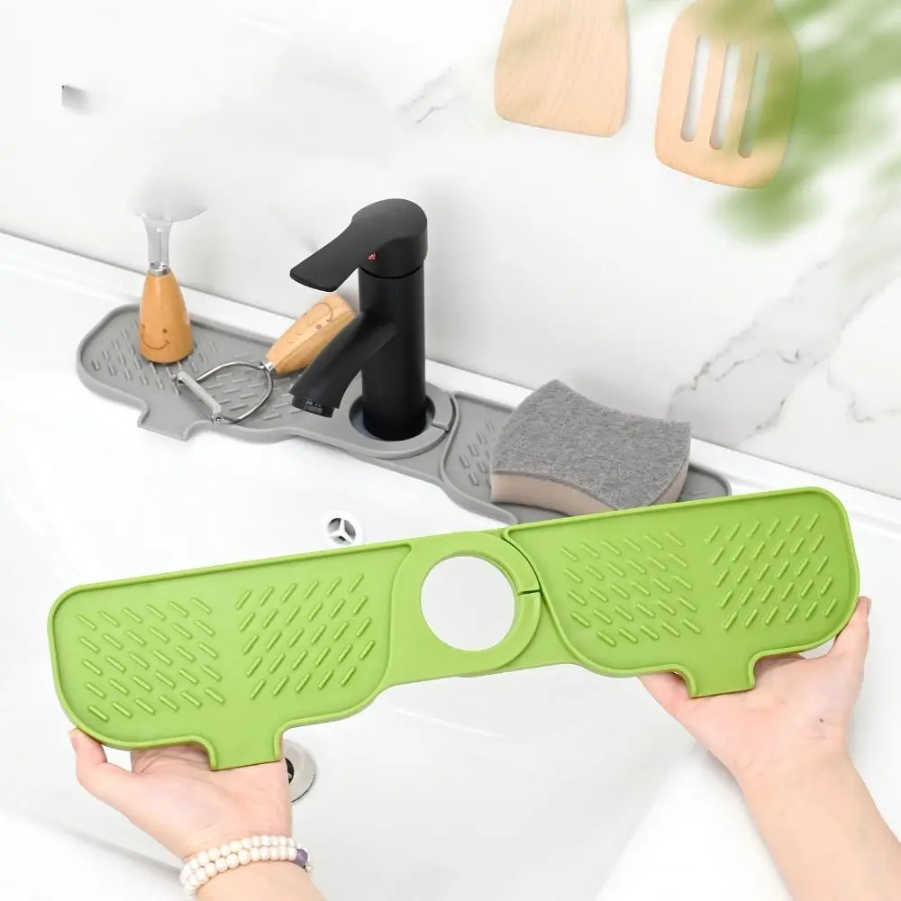 Flexible Silicone Sink Faucet Mat Slope Shape Rotatable Sink Splash Guard Flexible Faucet Drip Catcher Tray Bathroom Sink
Flexible Silicone Sink Faucet Mat Slope Shape Rotatable Sink Splash Guard Flexible Faucet Drip Catcher Tray Bathroom Sink
