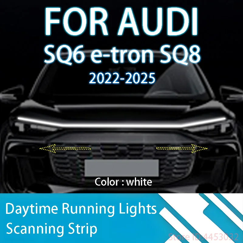 ДЛЯ AUDI SQ6 e-tron SQ8 2022-2025 Обновление светодиодных дневных ходовых огней, сканирование запуска капота автомобиля, направляющая DRL, декоративная лампа окружающего света 12 В
ДЛЯ AUDI SQ6 e-tron SQ8 2022-2025 Обновление светодиодных дневных ходовых огней, сканирование запуска капота автомобиля, направляющая DRL, декоративная лампа окружающего света 12 В