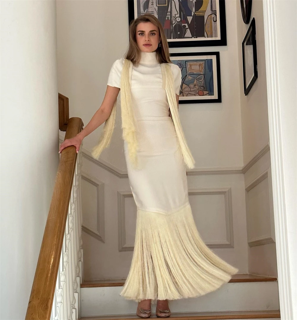 Jiayigong Simple Modern Style Formal Evening High Collar A-line Tassel Ankle-Length Satin Bespoke Occasion Dresses
Jiayigong Simple Modern Style Formal Evening High Collar A-line Tassel Ankle-Length Satin Bespoke Occasion Dresses
