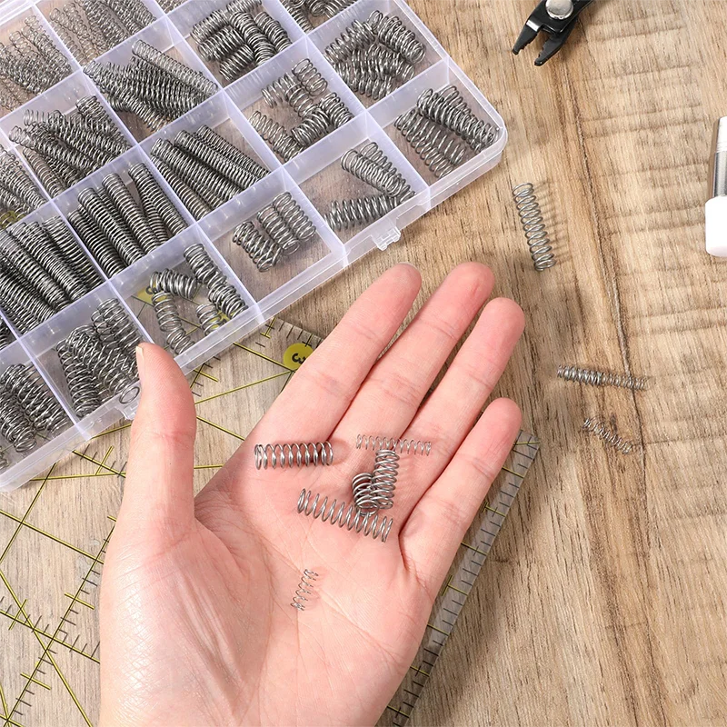 Compression Springs Assortment Kit 300PCS 23 Different Sizes Small Spring 304 Stainless Steel Mechanical Mini Springs for Repair
Compression Springs Assortment Kit 300PCS 23 Different Sizes Small Spring 304 Stainless Steel Mechanical Mini Springs for Repair