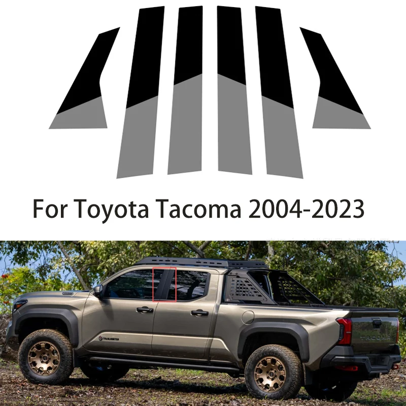 For Toyota Tacoma 2004-2023 2018 2019 2020 2021 2022 4pcs Black Center Column Window Trim Covers B C-Pillar Stickers Accessories
For Toyota Tacoma 2004-2023 2018 2019 2020 2021 2022 4pcs Black Center Column Window Trim Covers B C-Pillar Stickers Accessories