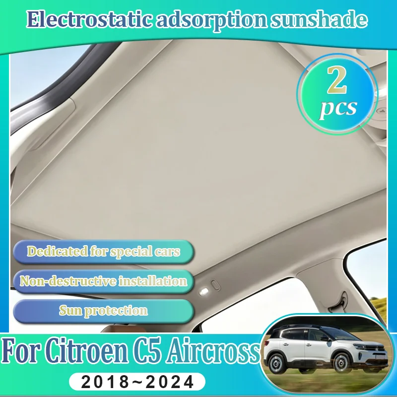 Car Insulation Sunroof Sunshades For Citroen C5 Aircross C84 2024 2018-2024 Sunshad Electrostatic Adsorption Skylight Blind UV
Car Insulation Sunroof Sunshades For Citroen C5 Aircross C84 2024 2018-2024 Sunshad Electrostatic Adsorption Skylight Blind UV