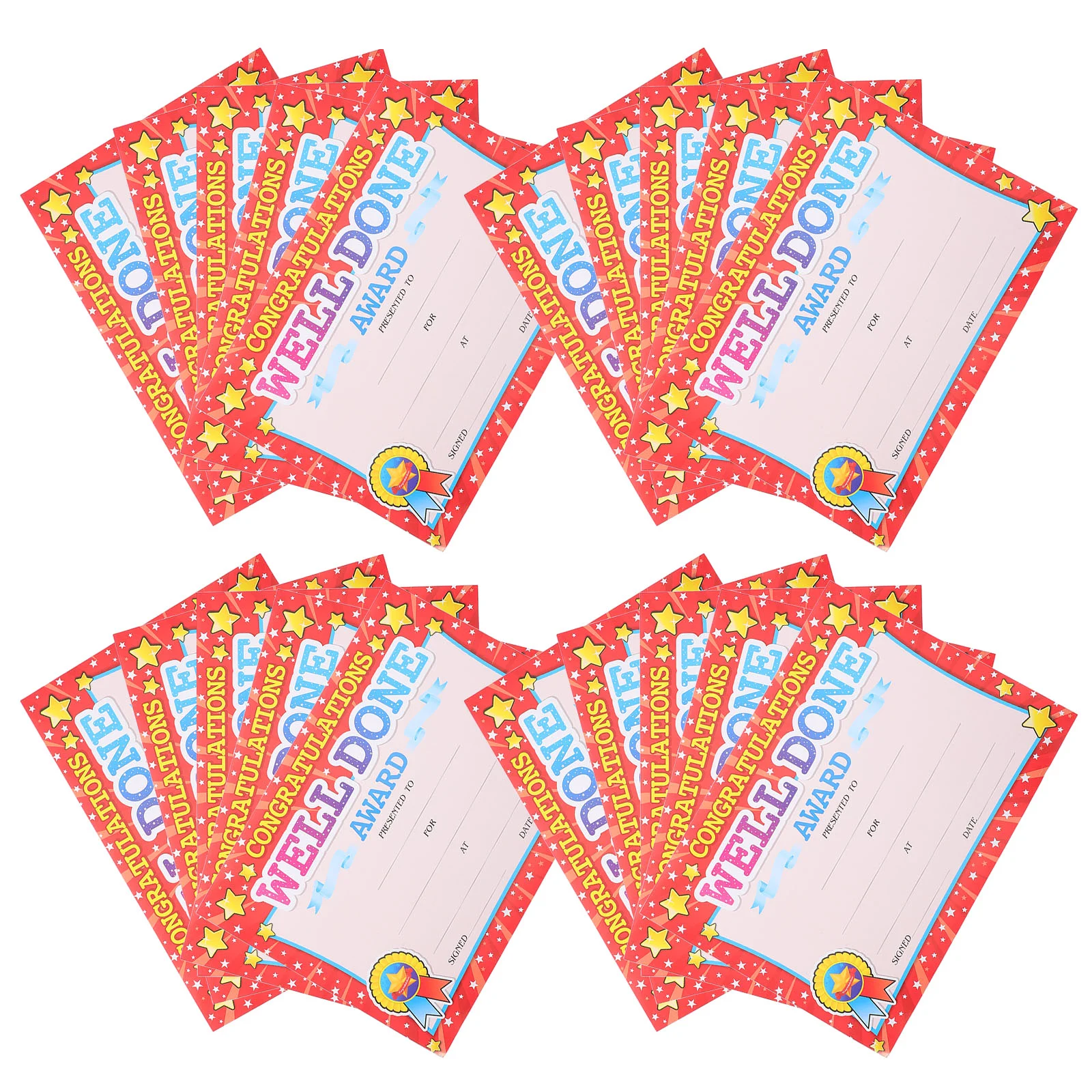 20 Pcs Student Certificates Cute Recognition Awards for Education Teaching Supplies Kindergarten Cartoon Children
20 Pcs Student Certificates Cute Recognition Awards for Education Teaching Supplies Kindergarten Cartoon Children