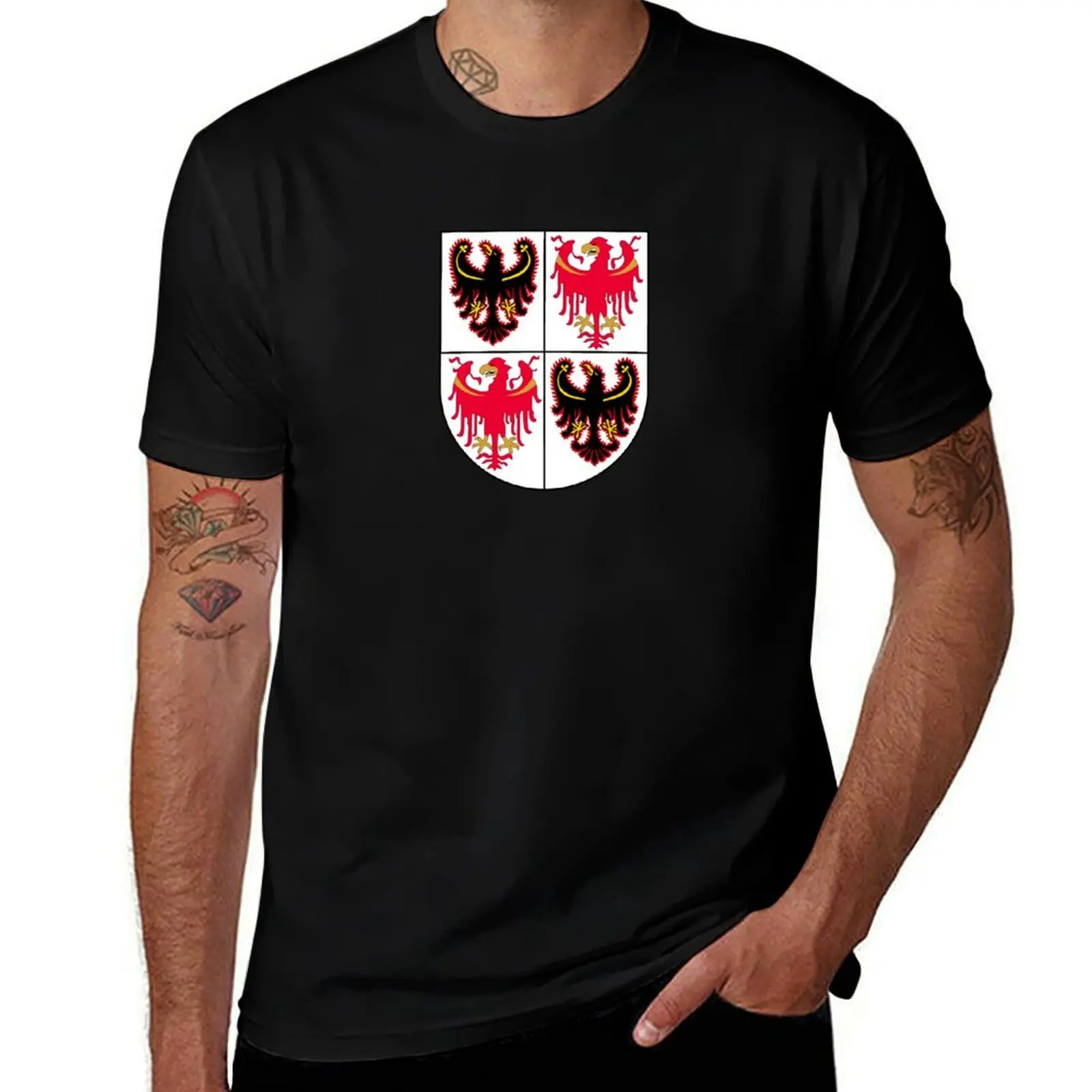 Coat of Arms of Trentino-Alto Adige Sudtirol Region of Italy T-Shirt t shirt personalised cotton t shirt pack T-shirt
Coat of Arms of Trentino-Alto Adige Sudtirol Region of Italy T-Shirt t shirt personalised cotton t shirt pack T-shirt