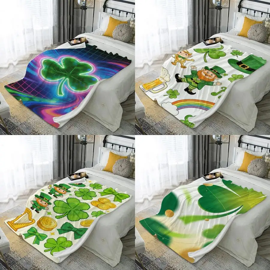 Плед из микрофибры с 2D-рисунком на тему Дня святого Патрика, для спальни, гостиной, дивана, мягкий и удобный, для декора дома
Плед из микрофибры с 2D-рисунком на тему Дня святого Патрика, для спальни, гостиной, дивана, мягкий и удобный, для декора дома