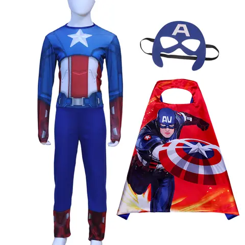 Marvel Captain America children's role-playing costume boy superhero costume Easter party dress children's Avengers uniform