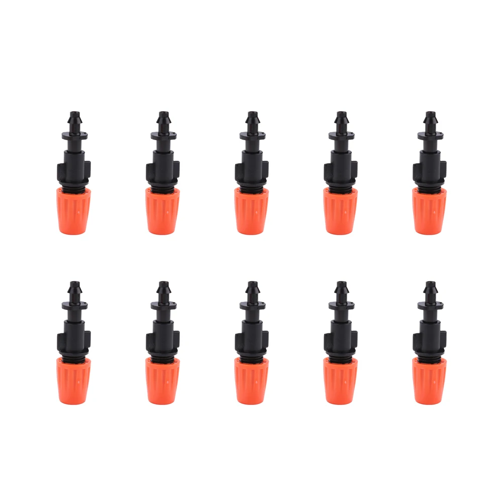 10pcs Spray Nozzle Adjustable Barbed Connectors Nozzle Plastic Portable Multi-function Gardening Watering System Tools
10pcs Spray Nozzle Adjustable Barbed Connectors Nozzle Plastic Portable Multi-function Gardening Watering System Tools
