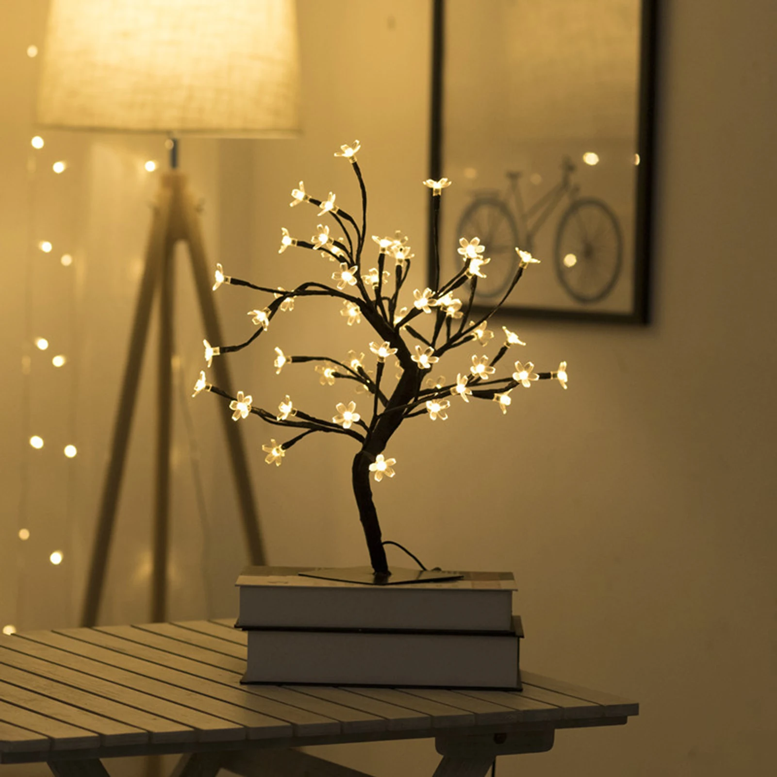 Night Light Simulation Cherry Tree Lamp Iron Art USB Night Light Christmas Holiday Room Decoration Table Lamp
Night Light Simulation Cherry Tree Lamp Iron Art USB Night Light Christmas Holiday Room Decoration Table Lamp