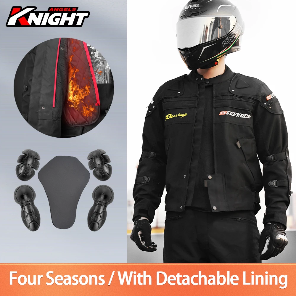 Four Seasons Motorcycle Jacket Wear-resistant Motocross Clothing Breathable Motorbike Riding Jackets Built-in Protective Gear
Four Seasons Motorcycle Jacket Wear-resistant Motocross Clothing Breathable Motorbike Riding Jackets Built-in Protective Gear
