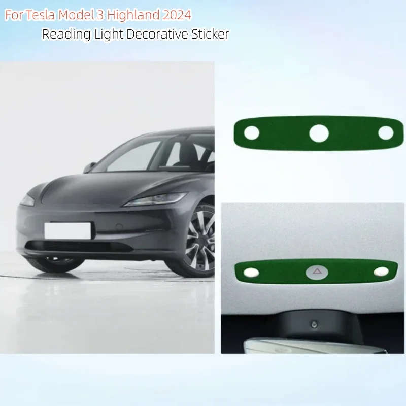 For Tesla Model 3 Highland 2024 Alcantara Trim Interior Front Reading Light Panel Frame Trim Sticker Car Interior Accessories
For Tesla Model 3 Highland 2024 Alcantara Trim Interior Front Reading Light Panel Frame Trim Sticker Car Interior Accessories