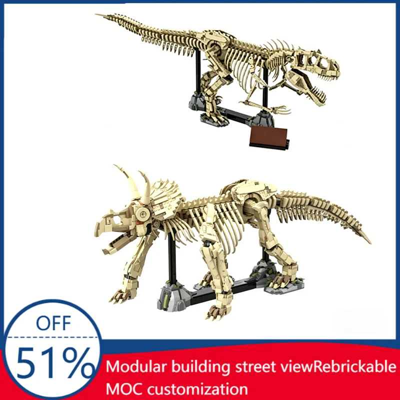 NEW Indominus Rex Fossil MOC Creative Dinosaur Skeleton Model Building Blocks DIY Educational Assembly Toy Birthday Popular Gift
NEW Indominus Rex Fossil MOC Creative Dinosaur Skeleton Model Building Blocks DIY Educational Assembly Toy Birthday Popular Gift