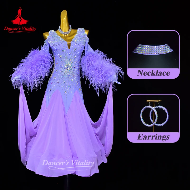 Blackpool Dance Festival Ballroom Dresses Customized Adult Women Viennese Waltz AB Stones Performance Clothing Dancer's Vitality
Blackpool Dance Festival Ballroom Dresses Customized Adult Women Viennese Waltz AB Stones Performance Clothing Dancer's Vitality