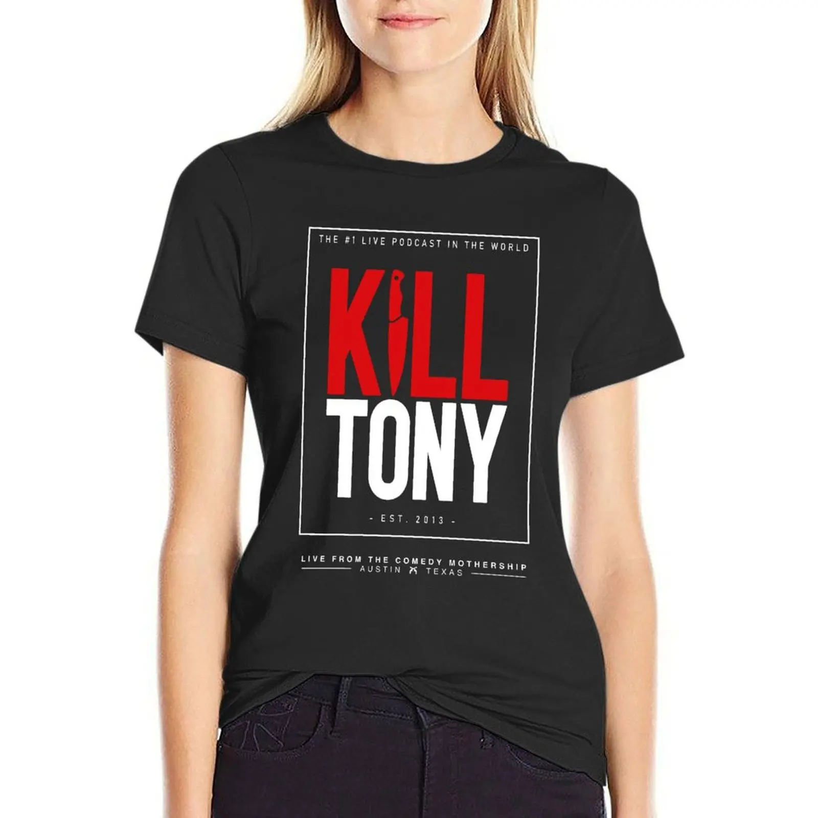 kill tony merch Kill Tony Show T-Shirt heavyweights funny summer top Aesthetic clothing Woman fashion
kill tony merch Kill Tony Show T-Shirt heavyweights funny summer top Aesthetic clothing Woman fashion