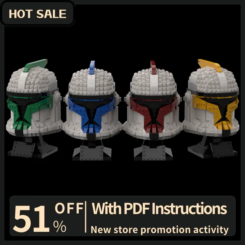 New 829Pcs Famous Star Battle Movie Moc Pack Helmet Head Model Building Blocks Diy Creative Ideas Kids Toys Birthday Gifts
New 829Pcs Famous Star Battle Movie Moc Pack Helmet Head Model Building Blocks Diy Creative Ideas Kids Toys Birthday Gifts