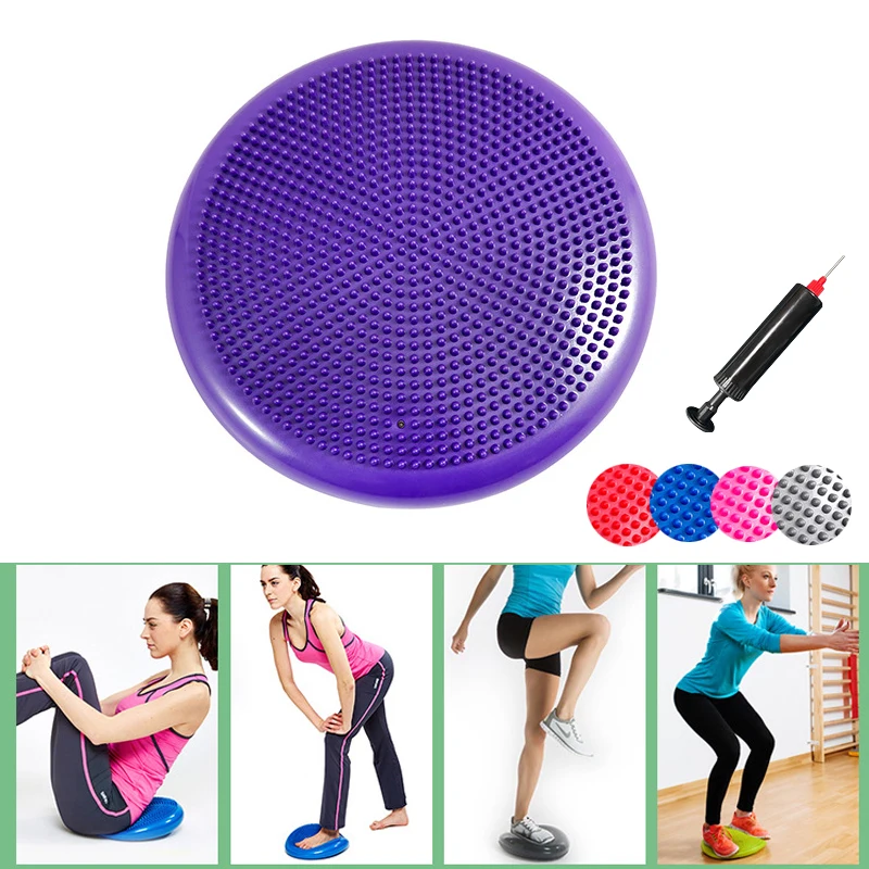 Yoga Balance Mat Fitness Inflatable Body Balance Pad Yoga Sports Workout Gym Mats Waist Legs Arms Core Training Massage Cushion
Yoga Balance Mat Fitness Inflatable Body Balance Pad Yoga Sports Workout Gym Mats Waist Legs Arms Core Training Massage Cushion
