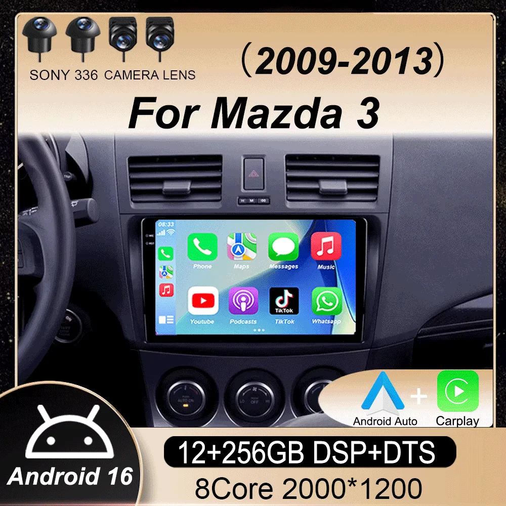 Автомагнитола Android 16 для Mazda 3 2009-2013: Видеоплеер, Мультимедиа, Стерео, Навигация, Carplay, Динамики, Головное устройство, Аудио, GPS, 2 DIN
Автомагнитола Android 16 для Mazda 3 2009-2013: Видеоплеер, Мультимедиа, Стерео, Навигация, Carplay, Динамики, Головное устройство, Аудио, GPS, 2 DIN