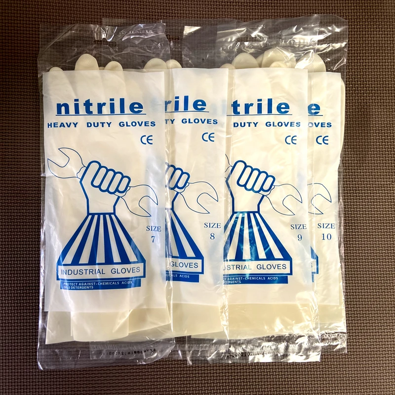 Thi Nitrile Gloves Waterproof Kitchen Cleaning Latex Rubber Skin Durable Diwaing Gloves for Household Chores
Thi Nitrile Gloves Waterproof Kitchen Cleaning Latex Rubber Skin Durable Diwaing Gloves for Household Chores