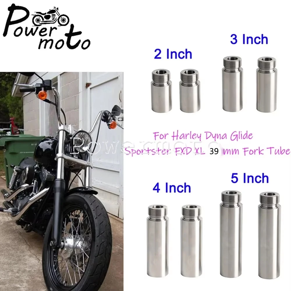 1 Pair Motorcycle Chrome 39mm Steel Fork Tube 2" 3" 4" 5"Inch Extension Kits For Harley Dyna Glide Sportster FXD XL883 XL1200
1 Pair Motorcycle Chrome 39mm Steel Fork Tube 2" 3" 4" 5"Inch Extension Kits For Harley Dyna Glide Sportster FXD XL883 XL1200