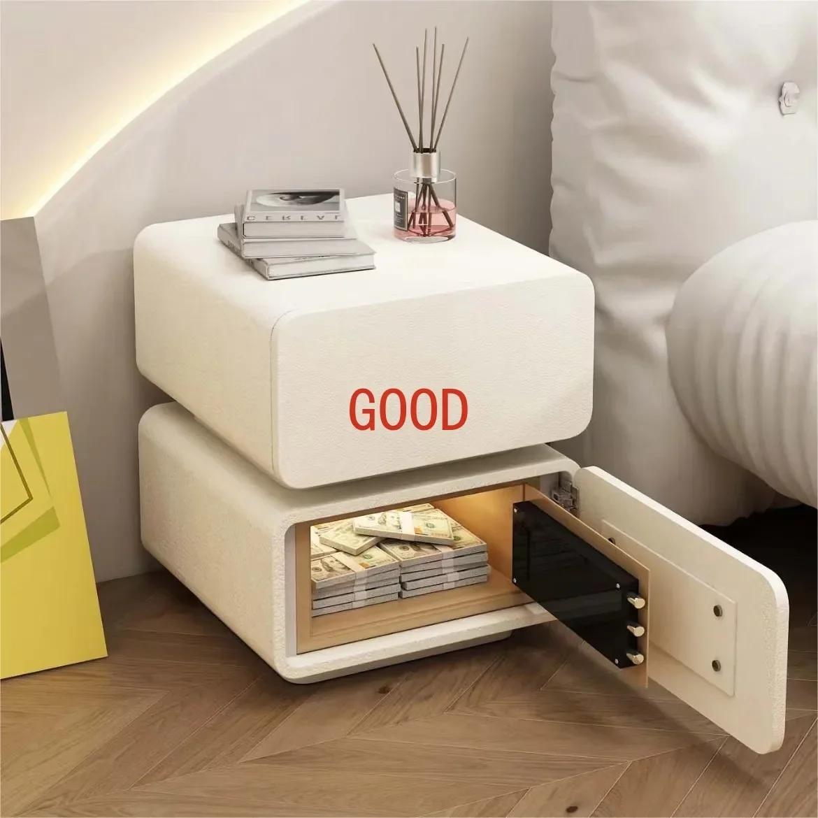 2024 New Nightstand Touch Light Sensor Floor Light Safe Nightstand Minimalist Modern And Versatile Floating Design Nightstand
2024 New Nightstand Touch Light Sensor Floor Light Safe Nightstand Minimalist Modern And Versatile Floating Design Nightstand