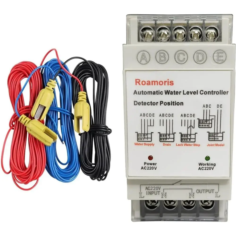 220V Automatic Water Level Controller,Liquid Level Sensor ,Auto Pump loat Switch Relay ,Pump Control with 6.5t r,4 es NC04
220V Automatic Water Level Controller,Liquid Level Sensor ,Auto Pump loat Switch Relay ,Pump Control with 6.5t r,4 es NC04