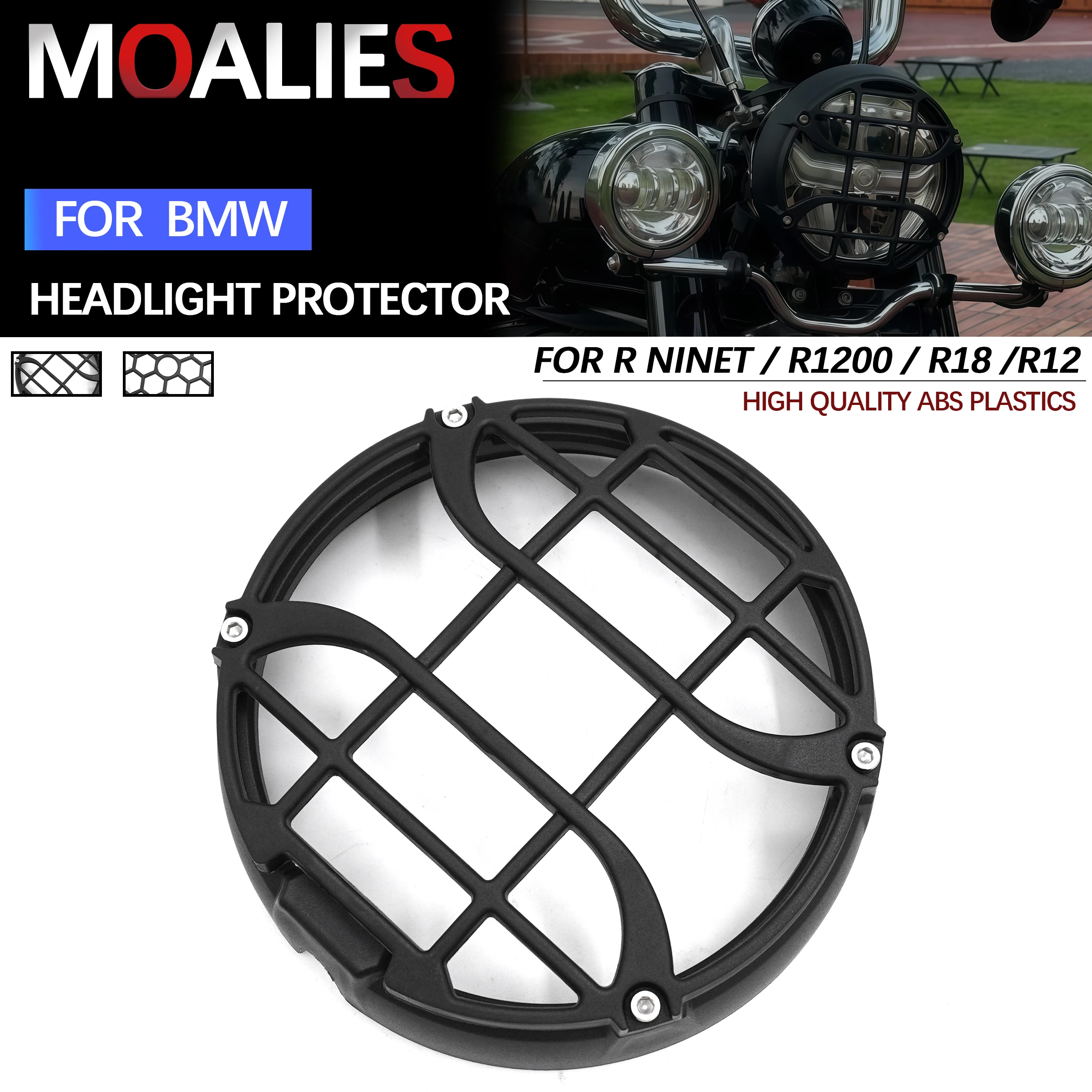 For BMW R18 Classic 2020-2025 R12 RnineTScrambler R9T nineT Motorcycle Accessorie Headlight Guard Protector Grille Grill Cover
For BMW R18 Classic 2020-2025 R12 RnineTScrambler R9T nineT Motorcycle Accessorie Headlight Guard Protector Grille Grill Cover