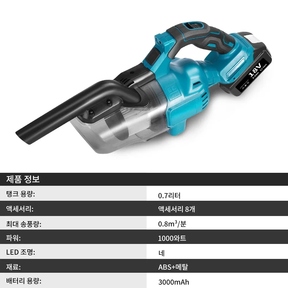 Electric Vacuum Cleaner Handheld Cordless Vacuum Home Car Dual Use Portable High Power Cleaning Tool for Makita 18V Battery
Electric Vacuum Cleaner Handheld Cordless Vacuum Home Car Dual Use Portable High Power Cleaning Tool for Makita 18V Battery