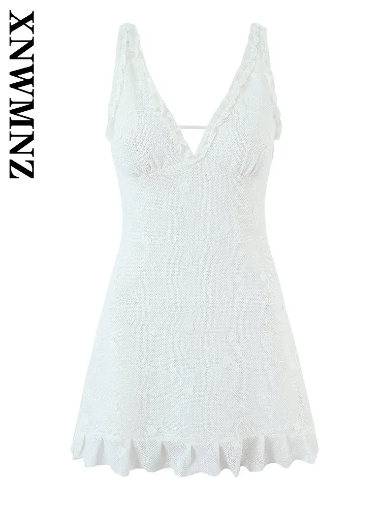XNWMNZ 2026 Summer New Woman boho Evening Party Sleeveless V-Collar Short Dresses Casual Party Woman's Sexy Mesh Thin Slim Dress
XNWMNZ 2026 Summer New Woman boho Evening Party Sleeveless V-Collar Short Dresses Casual Party Woman's Sexy Mesh Thin Slim Dress