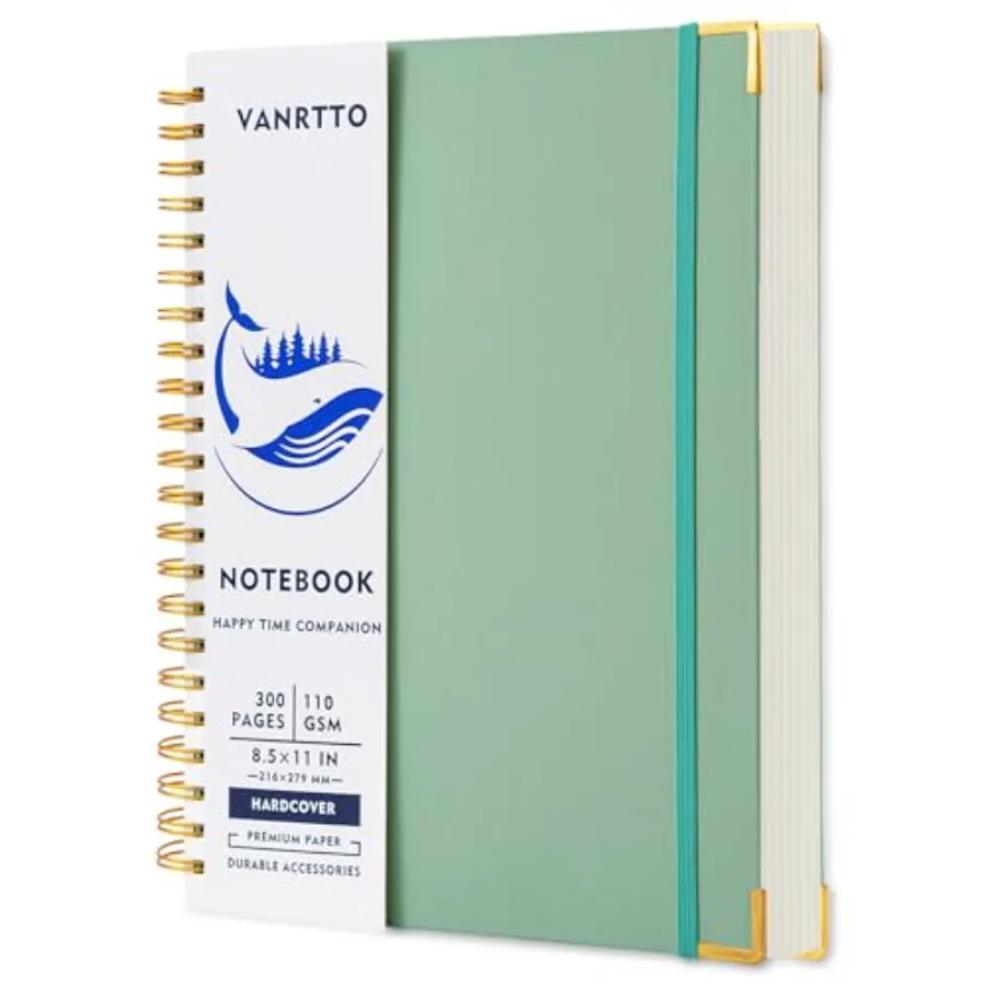 Spiral Notebook, Hardcover College Ruled Notebooks, 300 Pages Notebooks for Work and School, 110 GSM Thick Papers Journals for
Spiral Notebook, Hardcover College Ruled Notebooks, 300 Pages Notebooks for Work and School, 110 GSM Thick Papers Journals for