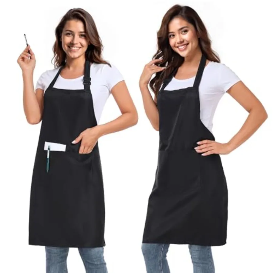 2 Pack adjustable apron with 2 pockets for men and women, waterproof and oil Resistant
2 Pack adjustable apron with 2 pockets for men and women, waterproof and oil Resistant