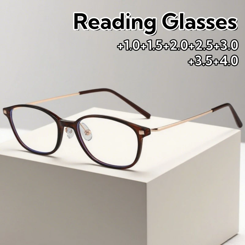 Women's Business Leisure Small Square Presbyopia Glasses Ultra Light HD Blue Light Blocking Eyeglasses Diopter +1.0 To +4.0
Women's Business Leisure Small Square Presbyopia Glasses Ultra Light HD Blue Light Blocking Eyeglasses Diopter +1.0 To +4.0