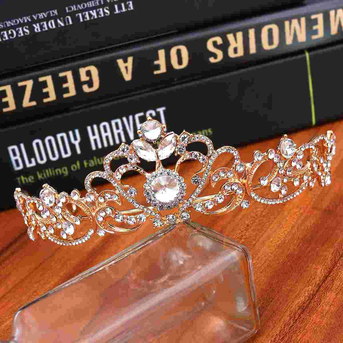 Bride Rhinestone Crown Alloy Wedding Crown Decor Headwear for Woman Lady Female (Golden) Bride Crown Women Crown
Bride Rhinestone Crown Alloy Wedding Crown Decor Headwear for Woman Lady Female (Golden) Bride Crown Women Crown