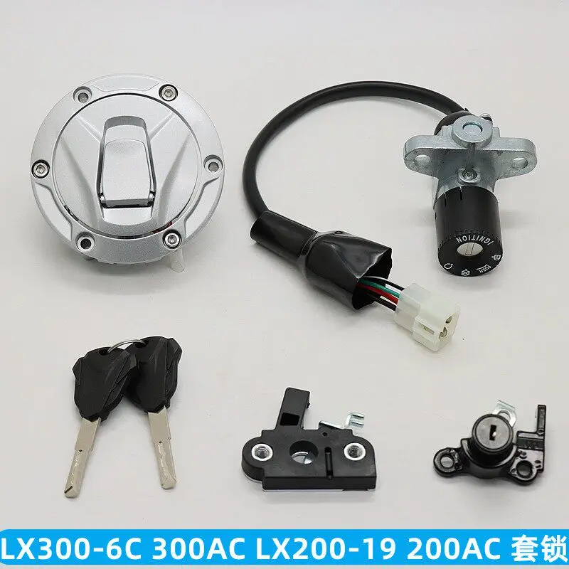 For LONCIN VOGE LX300-6C 300AC LX200-19 200AC Motorcycle Ignition Switch Key Fuel Tank Lock Set
For LONCIN VOGE LX300-6C 300AC LX200-19 200AC Motorcycle Ignition Switch Key Fuel Tank Lock Set