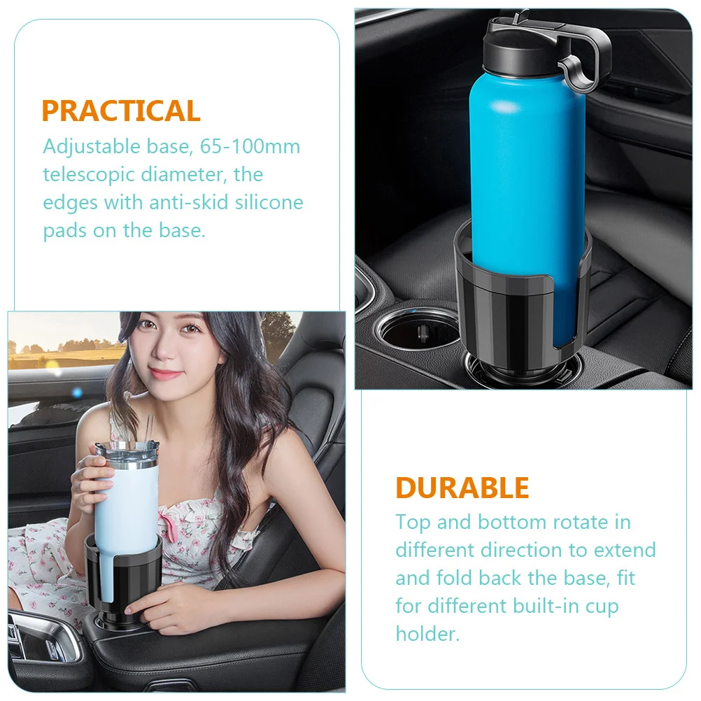 Cup Holder Expander for Car 65-100mm Telescopic Diameter Flexible Buckle Design Durable ABS Material Car Cup Holder Expander
Cup Holder Expander for Car 65-100mm Telescopic Diameter Flexible Buckle Design Durable ABS Material Car Cup Holder Expander