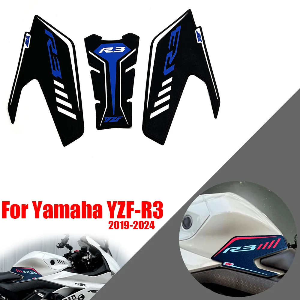 For YZF-R3 Accessories Non-slip Rubber Fuel Tank Anti-slip protective Stickers Moto Decals YamahaYZFR3 2019 - 2024
For YZF-R3 Accessories Non-slip Rubber Fuel Tank Anti-slip protective Stickers Moto Decals YamahaYZFR3 2019 - 2024
