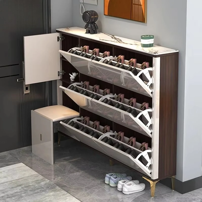 Wall Mounted Style Compact Shoe Cabinet Large Capacity Storage Solution for Small Space
Wall Mounted Style Compact Shoe Cabinet Large Capacity Storage Solution for Small Space