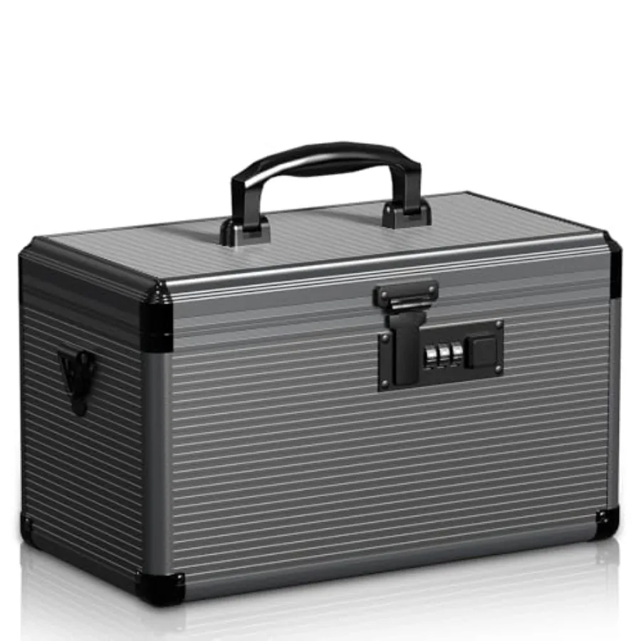 Medicine Lock Box with Code Locking Medicine Box with Removable Tray and Pocket Bag Portable First Aid Box for Home 14 * 8.85 *
Medicine Lock Box with Code Locking Medicine Box with Removable Tray and Pocket Bag Portable First Aid Box for Home 14 * 8.85 *