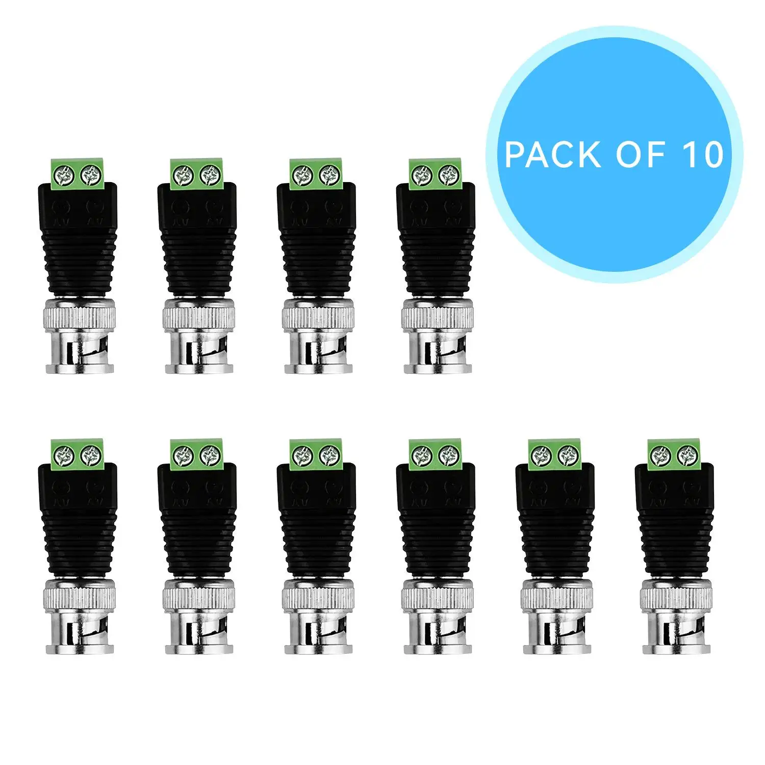 BNC Connectors DIY for CCTV Surveillance Video Camera Coaxial/Cat5/Cat6 Cables
BNC Connectors DIY for CCTV Surveillance Video Camera Coaxial/Cat5/Cat6 Cables