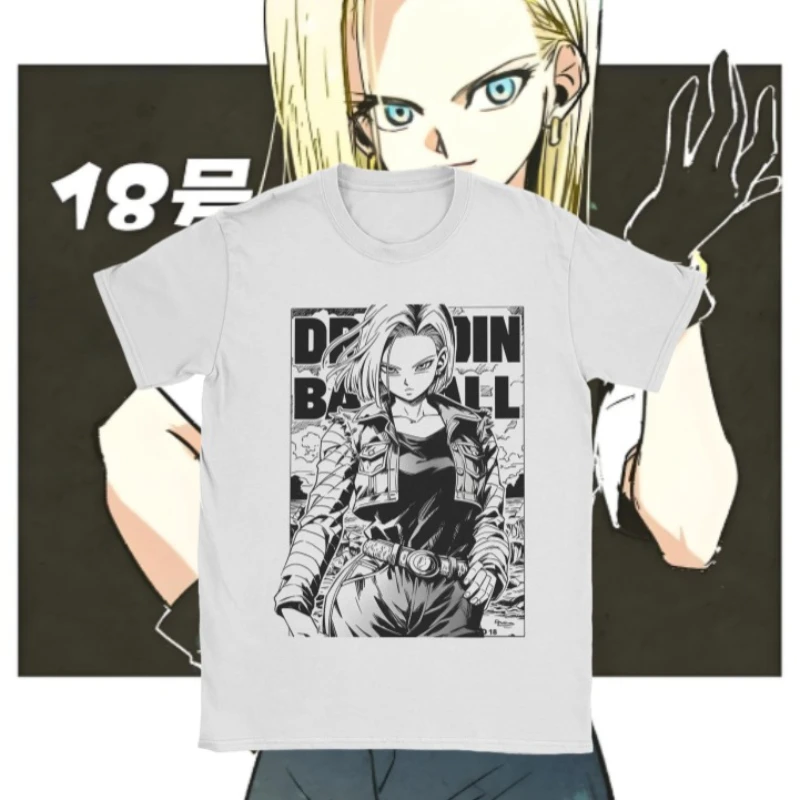 Dragon Ball Z No.18 Artificial Printed T-shirt for Men and Women 100% Pure Cotton Round Neck Short Sleeved T-shirt Plus Size Top
Dragon Ball Z No.18 Artificial Printed T-shirt for Men and Women 100% Pure Cotton Round Neck Short Sleeved T-shirt Plus Size Top