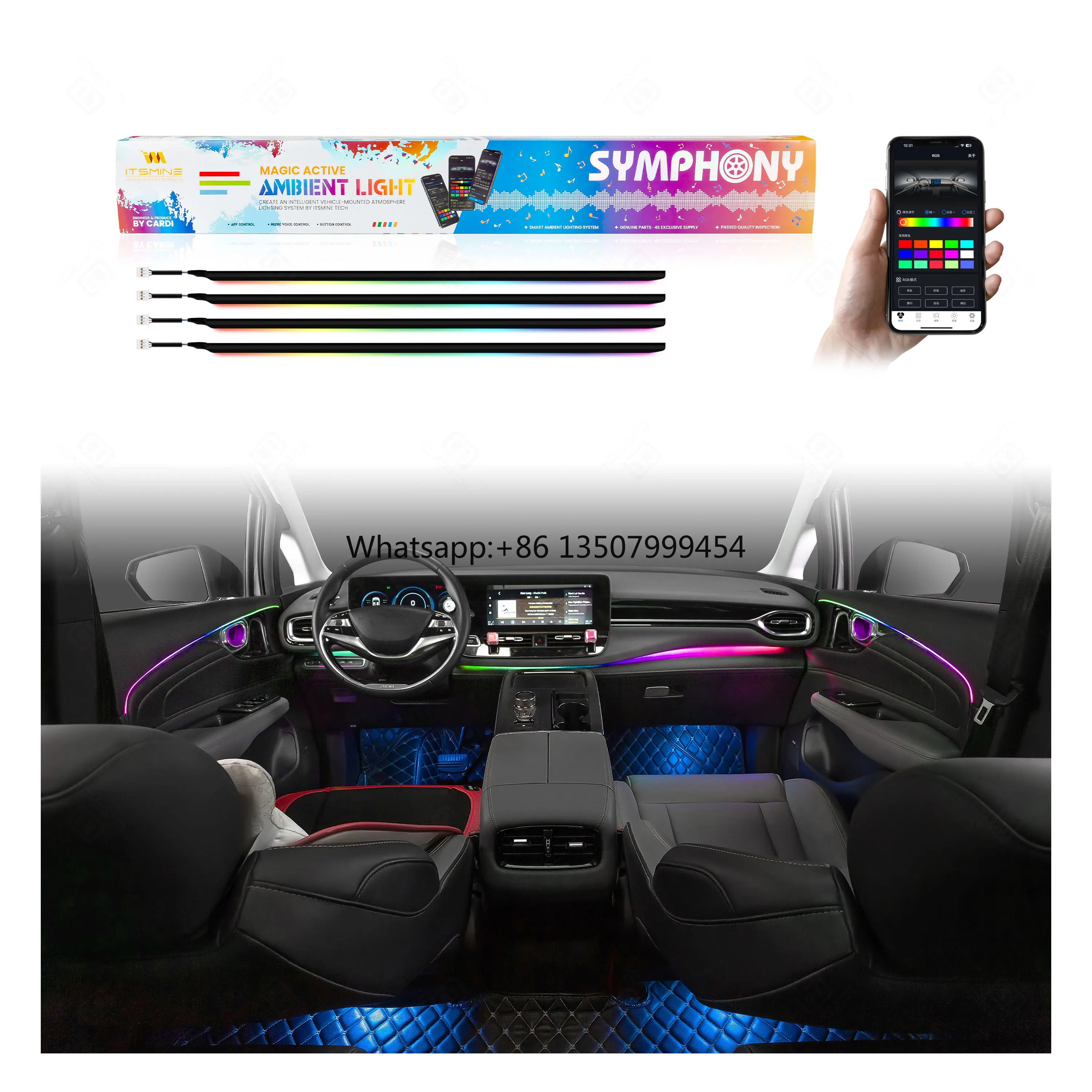 12V Universal Car Interior LED Lamp New Ambient Light Modes for Atmosphere Car Lighting System
12V Universal Car Interior LED Lamp New Ambient Light Modes for Atmosphere Car Lighting System