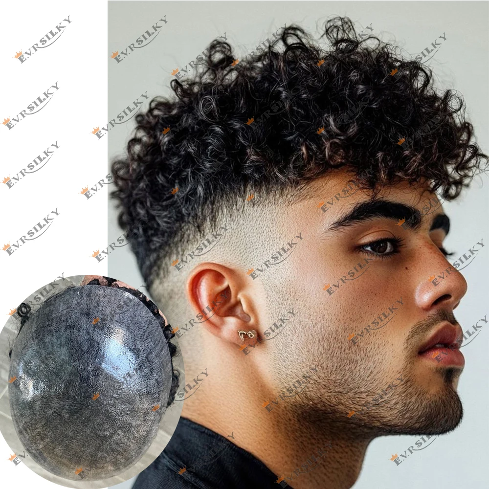 18mm Afro Curly Super Durable Natural Hairline Full PU Men Toupee Black Male Grey Brown Blonde 100%Human Hair Capillary Prosthes
18mm Afro Curly Super Durable Natural Hairline Full PU Men Toupee Black Male Grey Brown Blonde 100%Human Hair Capillary Prosthes