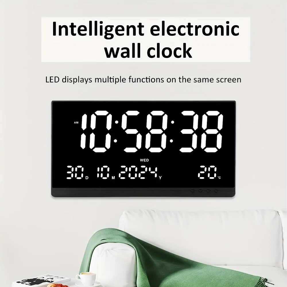 Многофункциональные светодиодные простые цифровые электронные настенные часы
Многофункциональные светодиодные простые цифровые электронные настенные часы