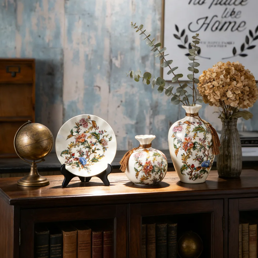 HP niche ceramic vase three-piece creative vase flower arrangement high-end home living room light luxury ceramic ornament
HP niche ceramic vase three-piece creative vase flower arrangement high-end home living room light luxury ceramic ornament
