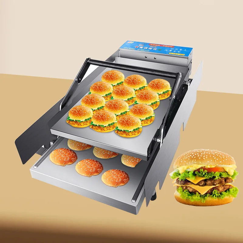 Factory Wholesale Hamburger Baking Manufacture Automatic Bread Heater for Sale Commercial Hamburger Machine
Factory Wholesale Hamburger Baking Manufacture Automatic Bread Heater for Sale Commercial Hamburger Machine