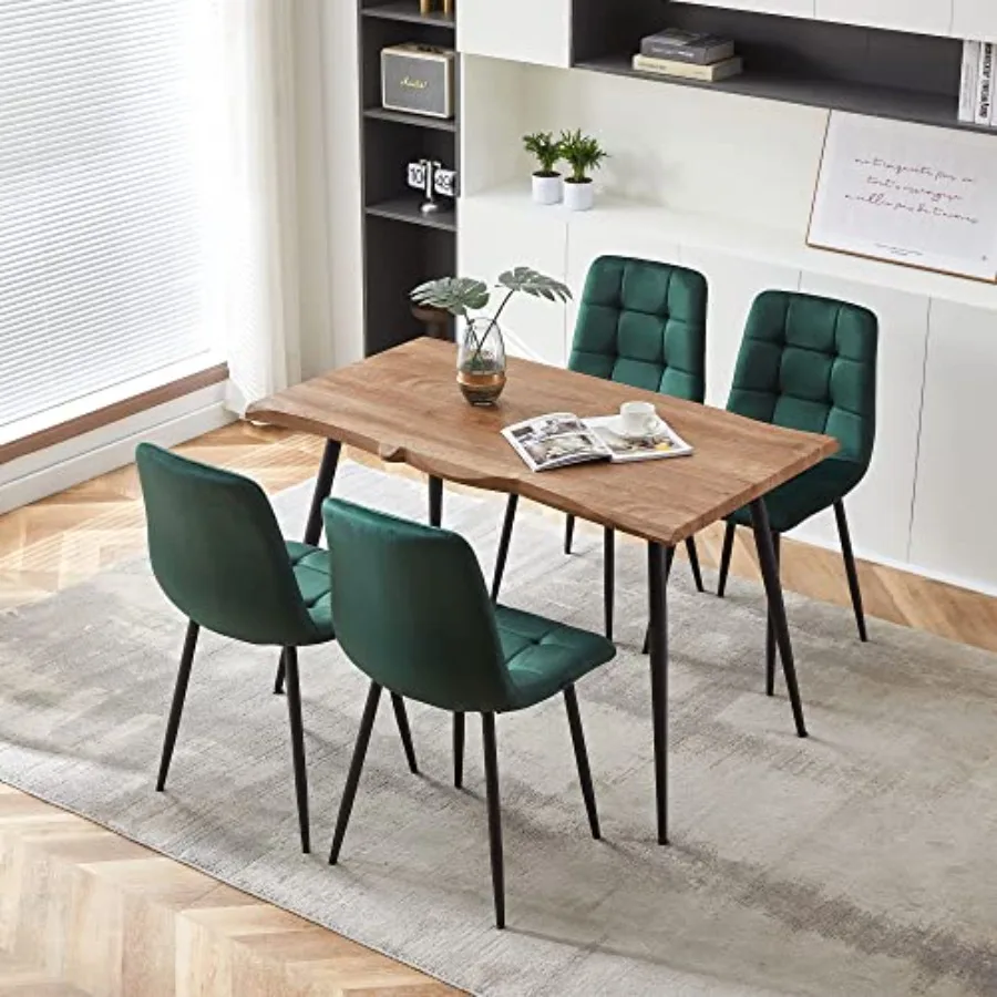Dining Upholstered Chair for Modern Kitchen and Small Spaces - Green Fabric with Compact Design and Comfortable Seating
Dining Upholstered Chair for Modern Kitchen and Small Spaces - Green Fabric with Compact Design and Comfortable Seating