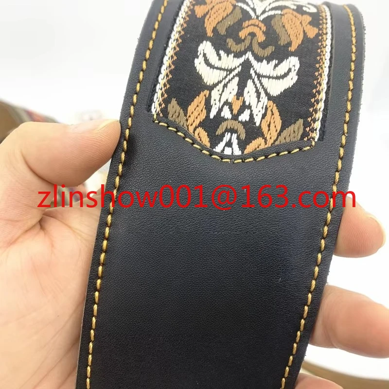 Genuine Leather Guitar Strap With Embroidery, No Padding, Easy and Simple Guitar Belt for All Kinds of Guitars
Genuine Leather Guitar Strap With Embroidery, No Padding, Easy and Simple Guitar Belt for All Kinds of Guitars
