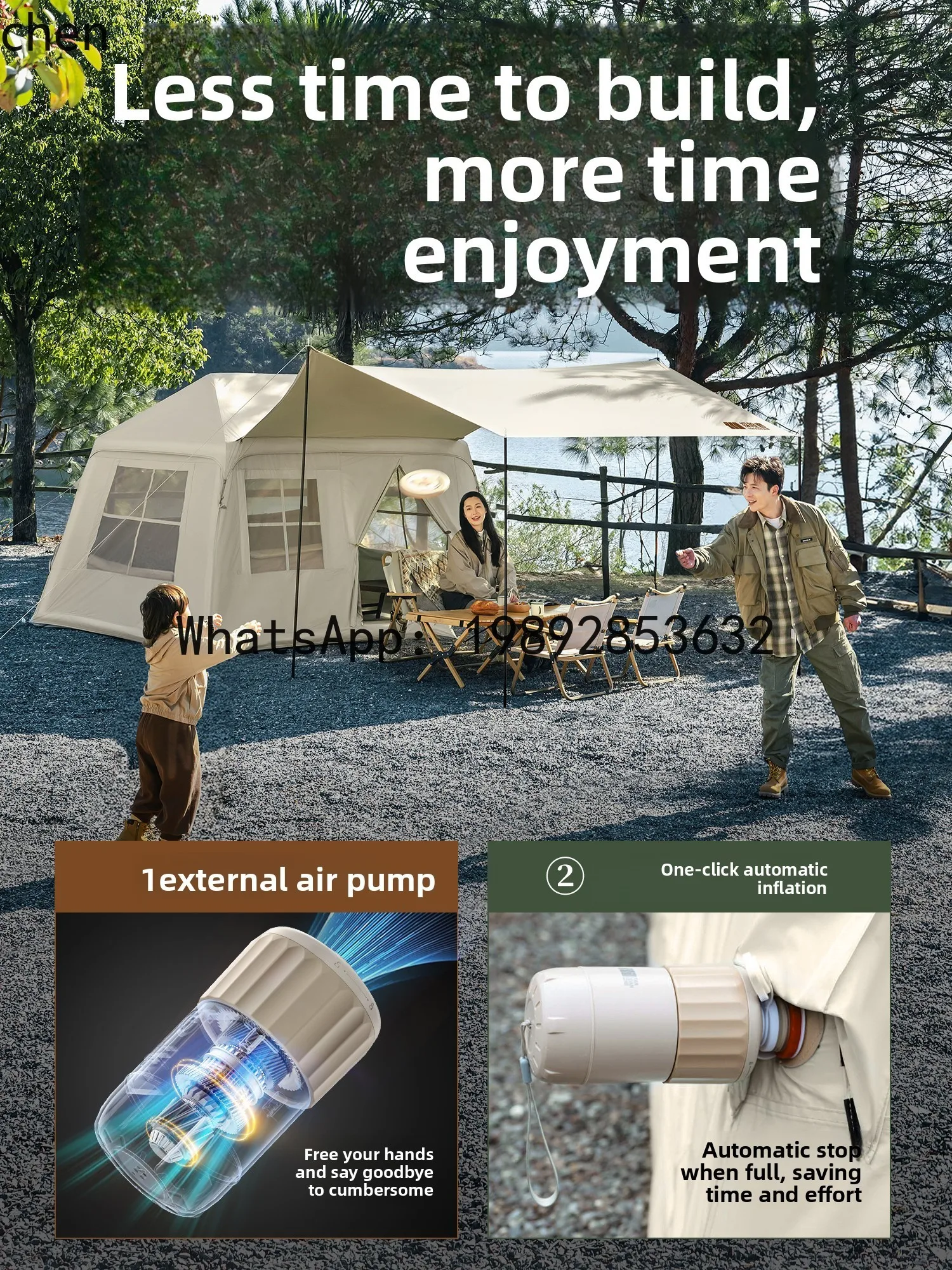 automatic inflatable tent outdoor camping camping equipment full set of rainstorm protection
automatic inflatable tent outdoor camping camping equipment full set of rainstorm protection