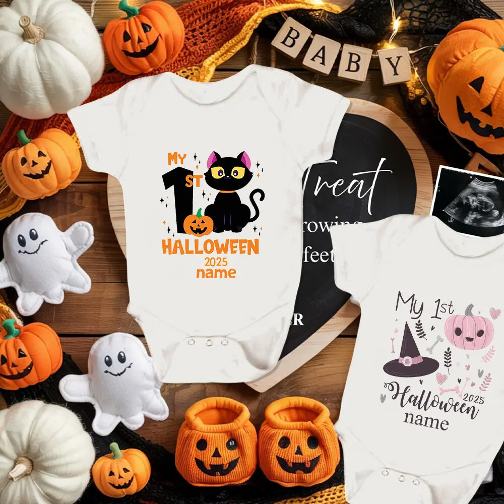 Personalized My 1st Halloween 2025 Baby Rompers Girls Boys Cute Romper Toddler Halloween Costume Infant Clothes Baby Gift
Personalized My 1st Halloween 2025 Baby Rompers Girls Boys Cute Romper Toddler Halloween Costume Infant Clothes Baby Gift