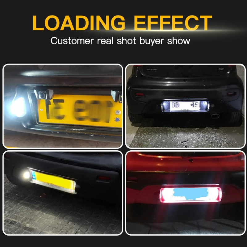 2pcs LED Rear Number Plate Light Lamp White 18SMD for Peugeot 107 MK1 2005-2014 Citroen C1 2005-2013 OEM# 6340E2 Error Free
2pcs LED Rear Number Plate Light Lamp White 18SMD for Peugeot 107 MK1 2005-2014 Citroen C1 2005-2013 OEM# 6340E2 Error Free