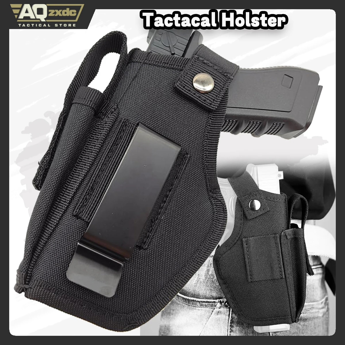 Gun Holster for Men/Women Concealed Carry Pistol Holsters, Gun Holster Fits Right/Left, Holster Fits Glock19,17,23,26,27,42,43
Gun Holster for Men/Women Concealed Carry Pistol Holsters, Gun Holster Fits Right/Left, Holster Fits Glock19,17,23,26,27,42,43