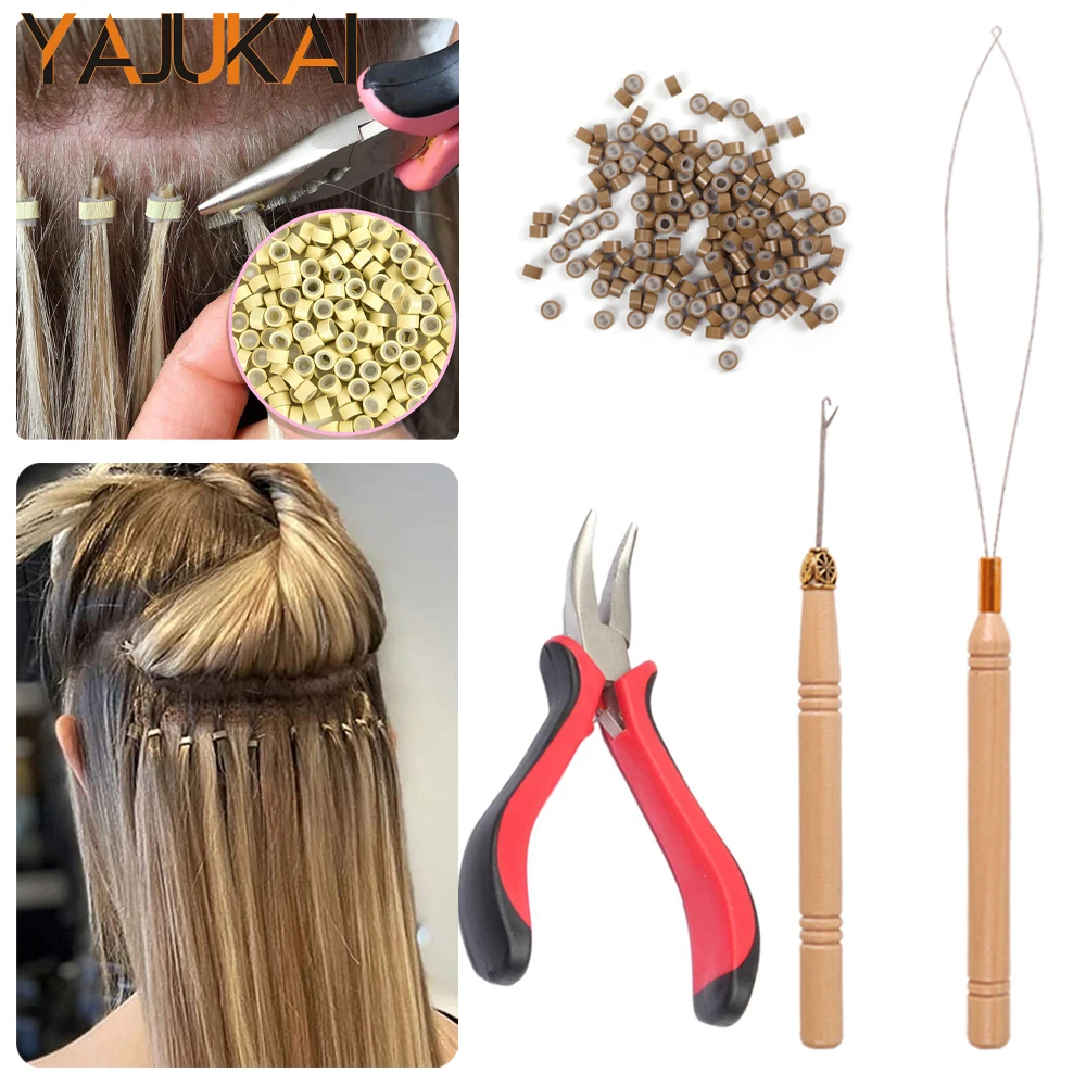 Hair Installation Kit 300 Micro Links Rings Beads 1 Plastic Handle Crochet 1 Loop Threader Pulling Needle 1 Remover Beads Plier
Hair Installation Kit 300 Micro Links Rings Beads 1 Plastic Handle Crochet 1 Loop Threader Pulling Needle 1 Remover Beads Plier